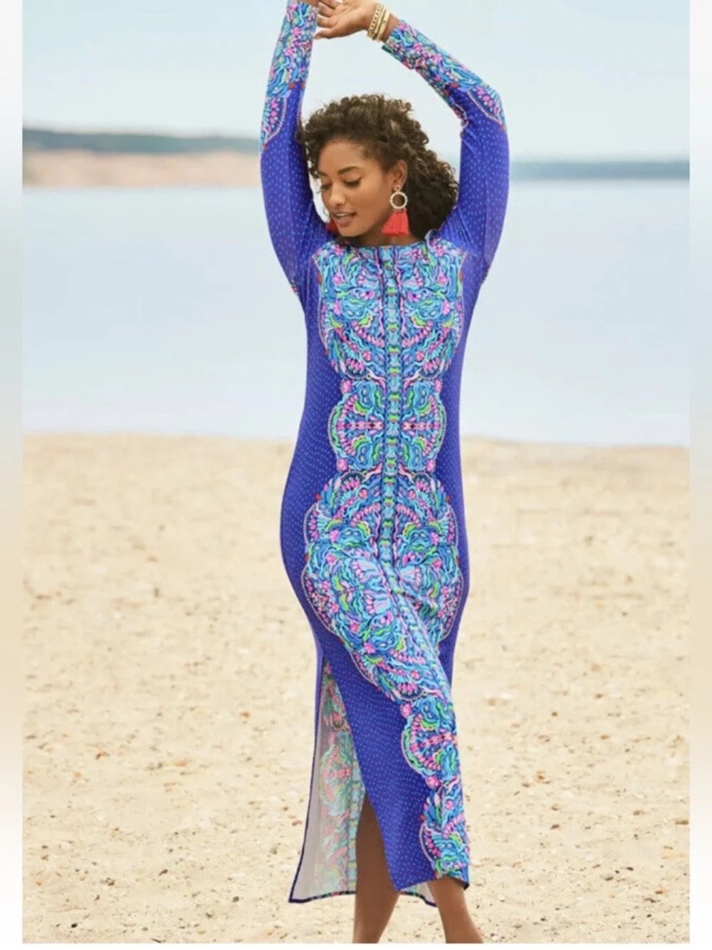 HTF Lilly Pulitzer Emmarie Maxi Dress in "Bonita Babe"
